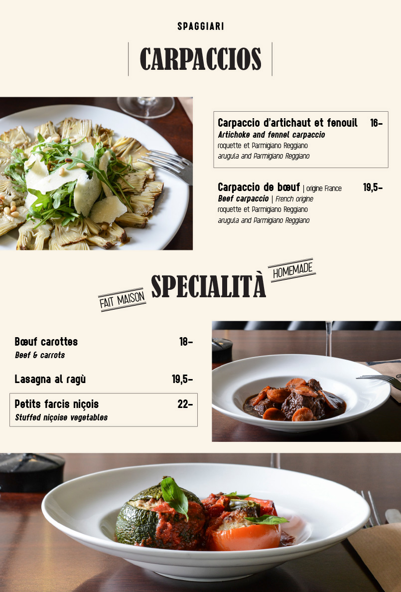 Carpaccios - Spaggiari - Megève