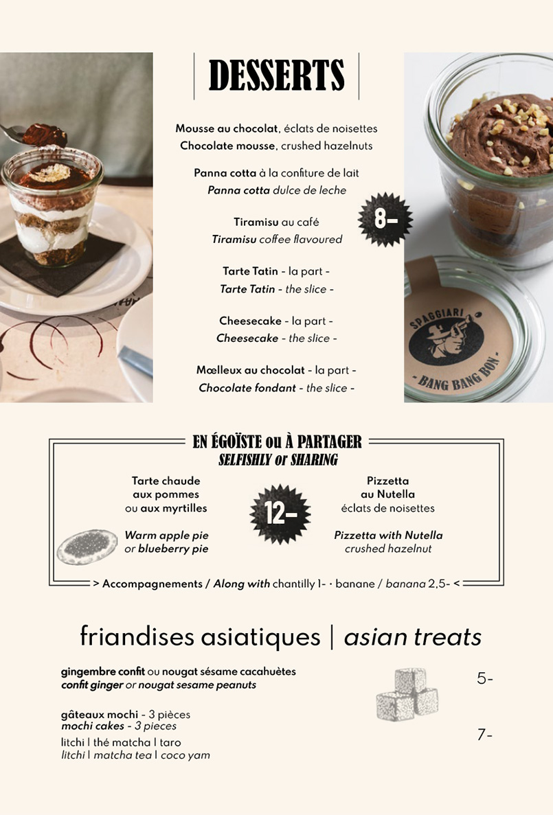 Desserts - Spaggiari - Restaurants - Megève