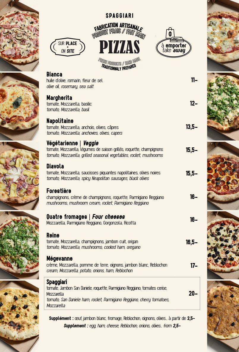 Pizzas - Spaggiari - Megève