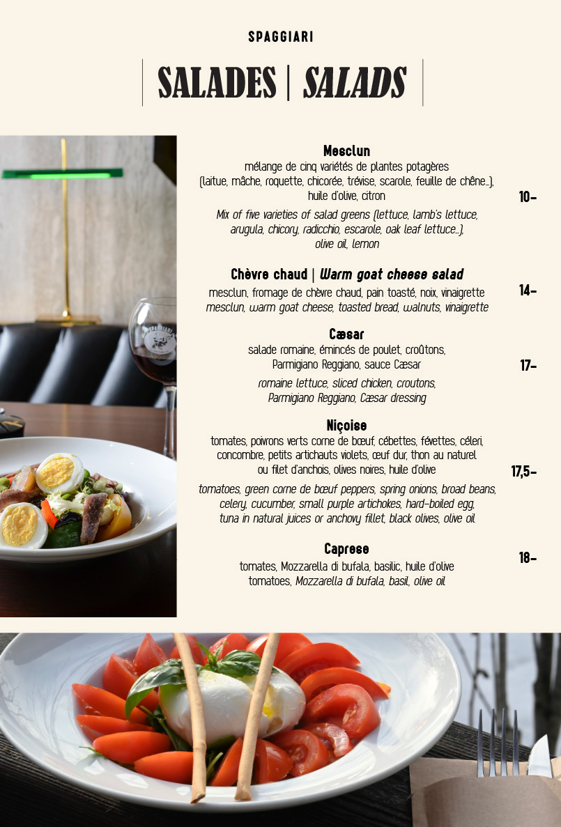 Salades - Spaggiari - Megève