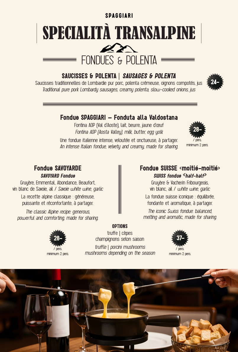 Specialita Transalpine - Spaggiari - Megève