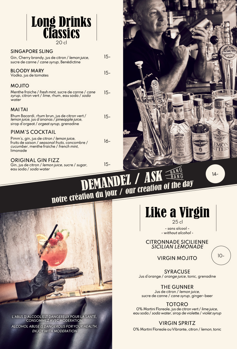 Long drinks Classics - Spaggiari et Wàng - Megève