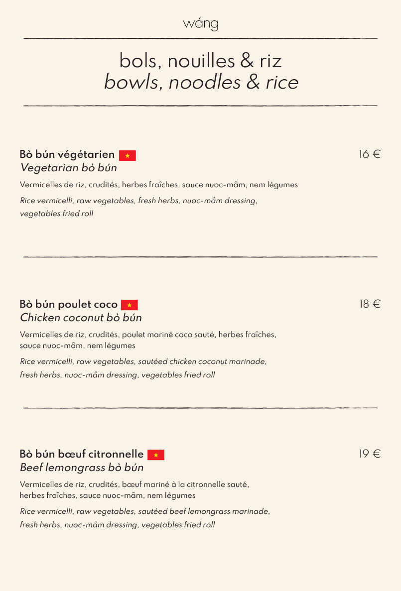 Bols, nouilles et riz - Wàng - Bouillon Asiatique - Megève