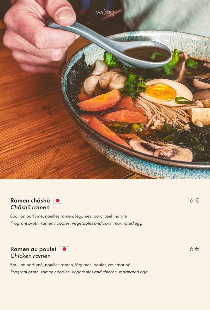 Ramens - Wàng - Bouillon Asiatique - Megève