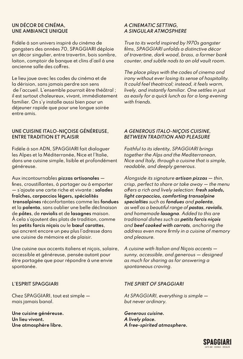 Story Spaggiari Restaurant Megève